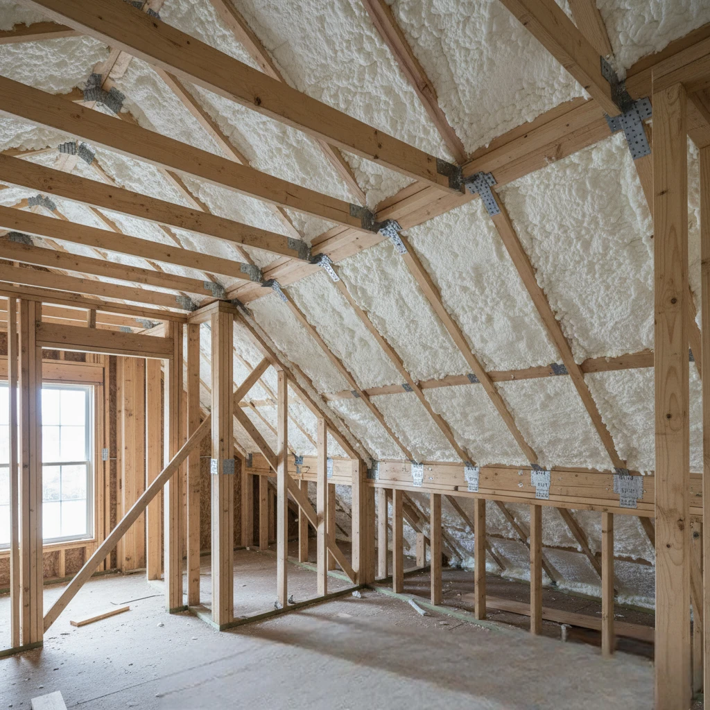 spray foam for oddly shaped spaces